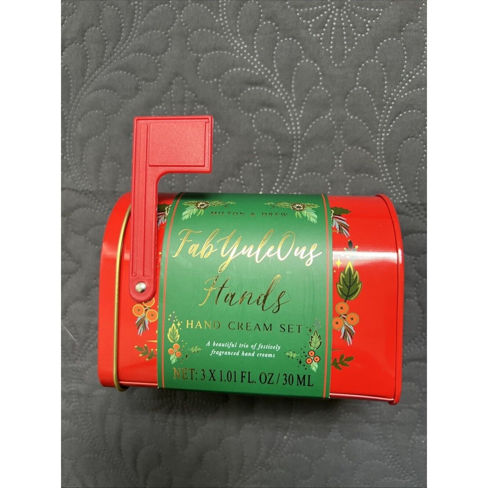MILTON & DREW Festive Hand Cream Trio Set - 3x30ml, Holiday Gifting Beauty Glam